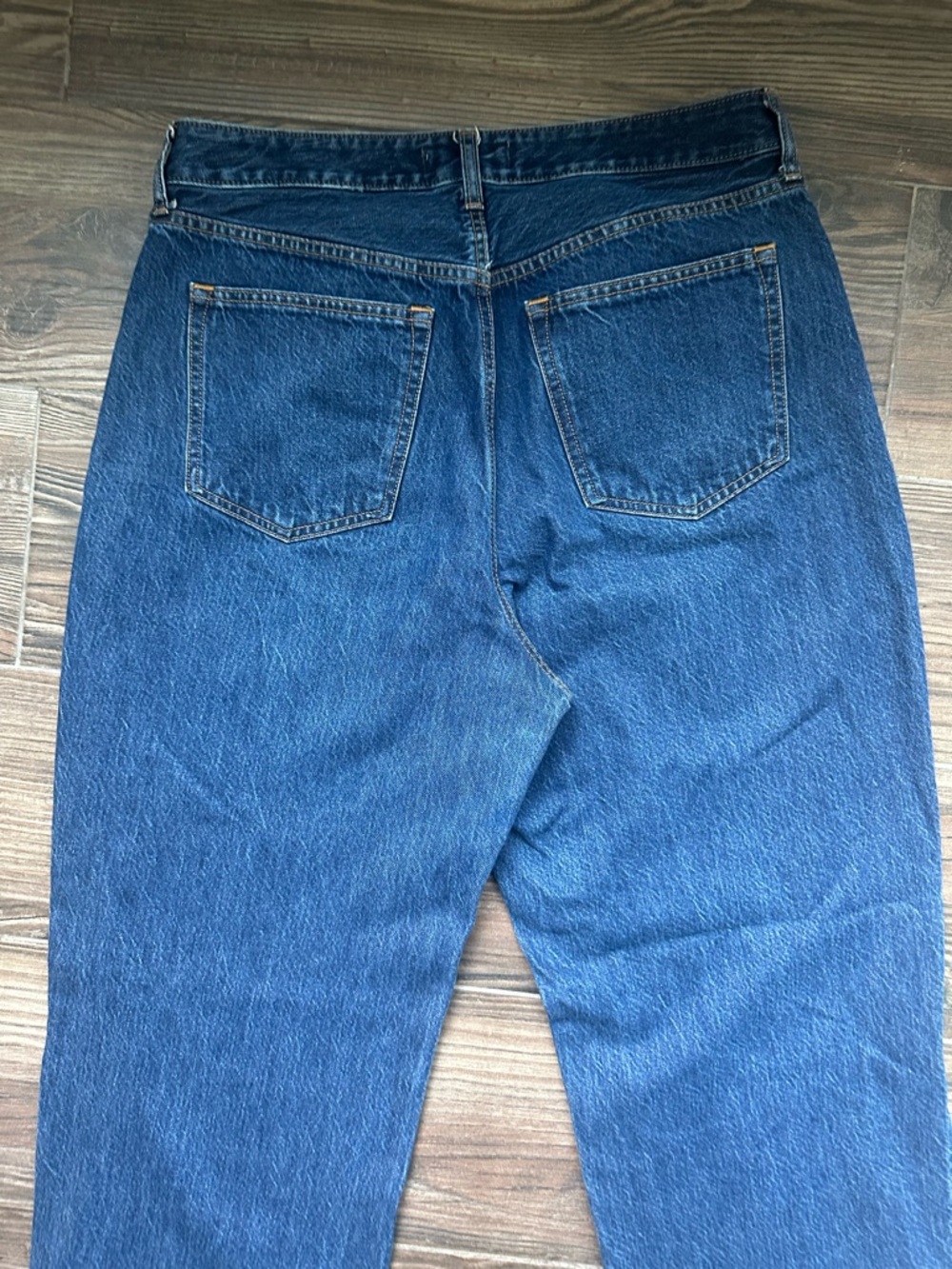 Abercrombie & Fitch Straight Leg Jeans  Loose High Rise Classic Blue curve love - Picture 6 of 12